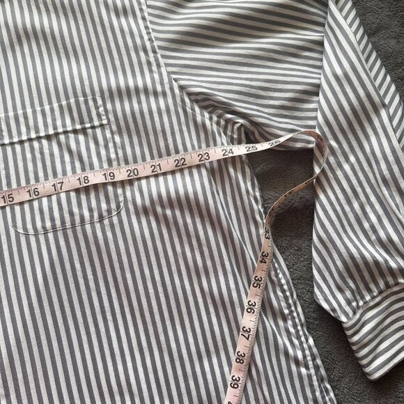 Tommy Bahama Button Down Dress Shirt Long Sleeve Striped Top Collared Men - Picture 13 of 16